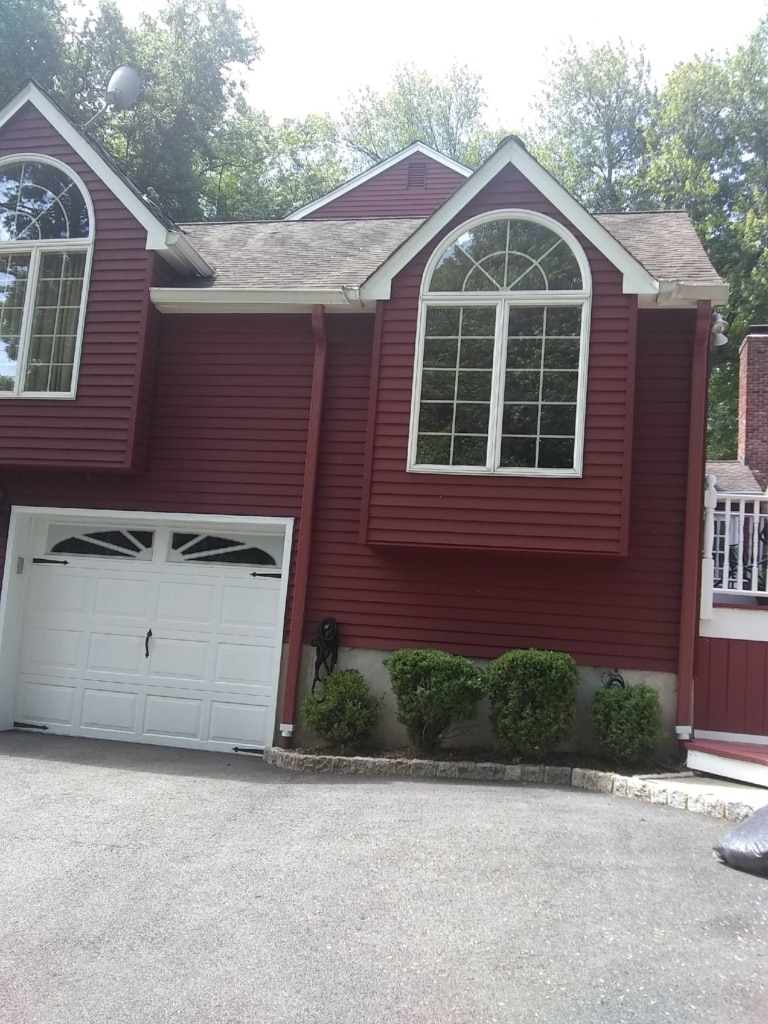 Colored Downspout Installation in Saddle River 