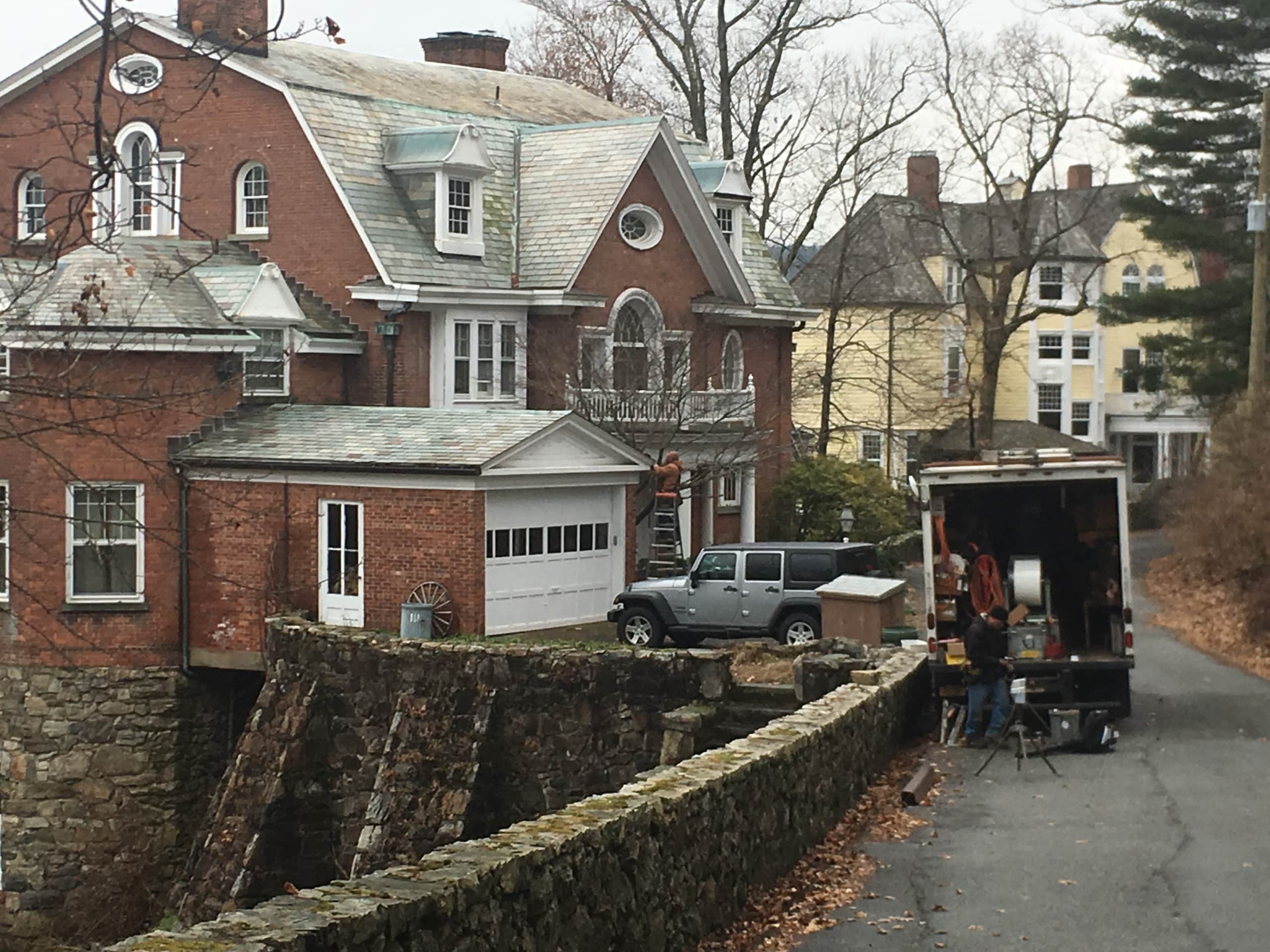 Gutter Cleaning and Repair at a Home in Tuxedo Park, New York