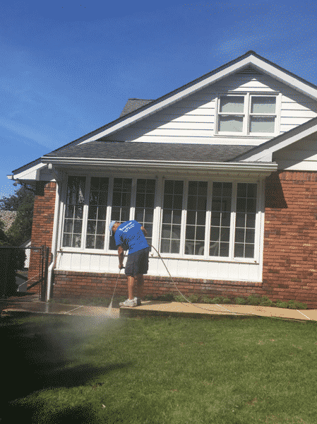 Power Washing of a Home in Paramus, New Jersey