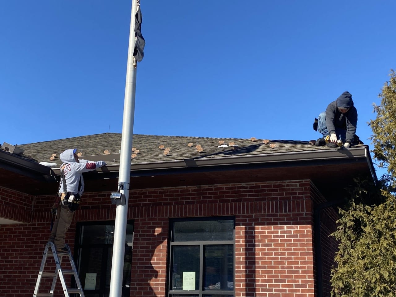 New Gutter Installation at the Sloatsburg Post Office