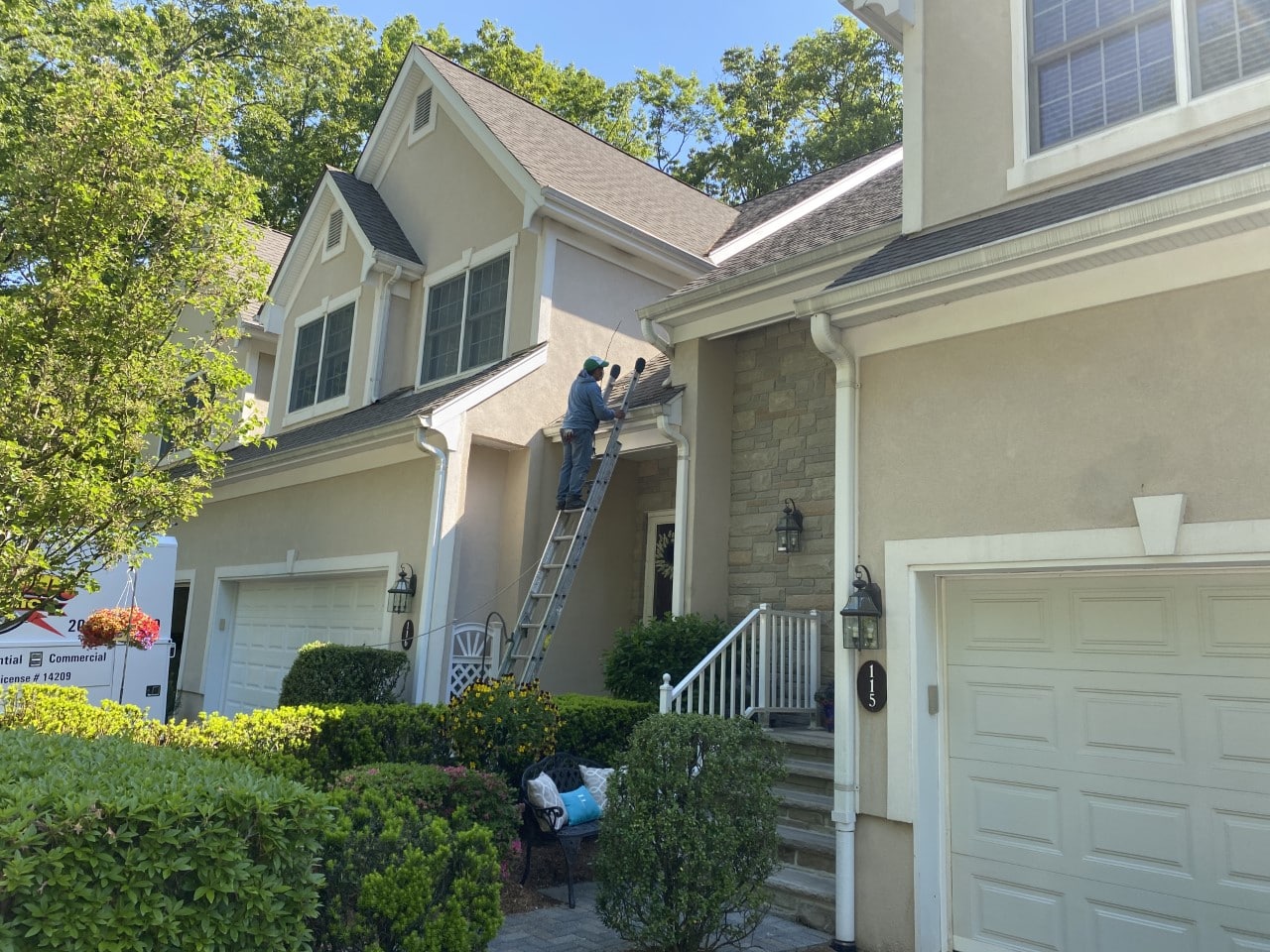 Gutter Cleaning at a Condo Complex in Montvale NJ by Superior Gutters