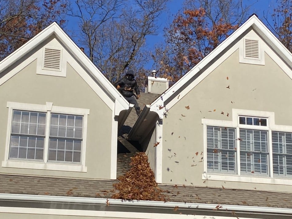 gutter cleaning in montvale nj by superior gutters